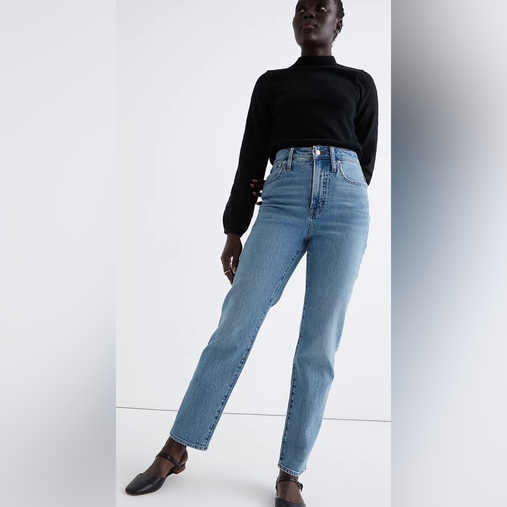 Madewell Women's Straight Leg Jeans - Light Blue
